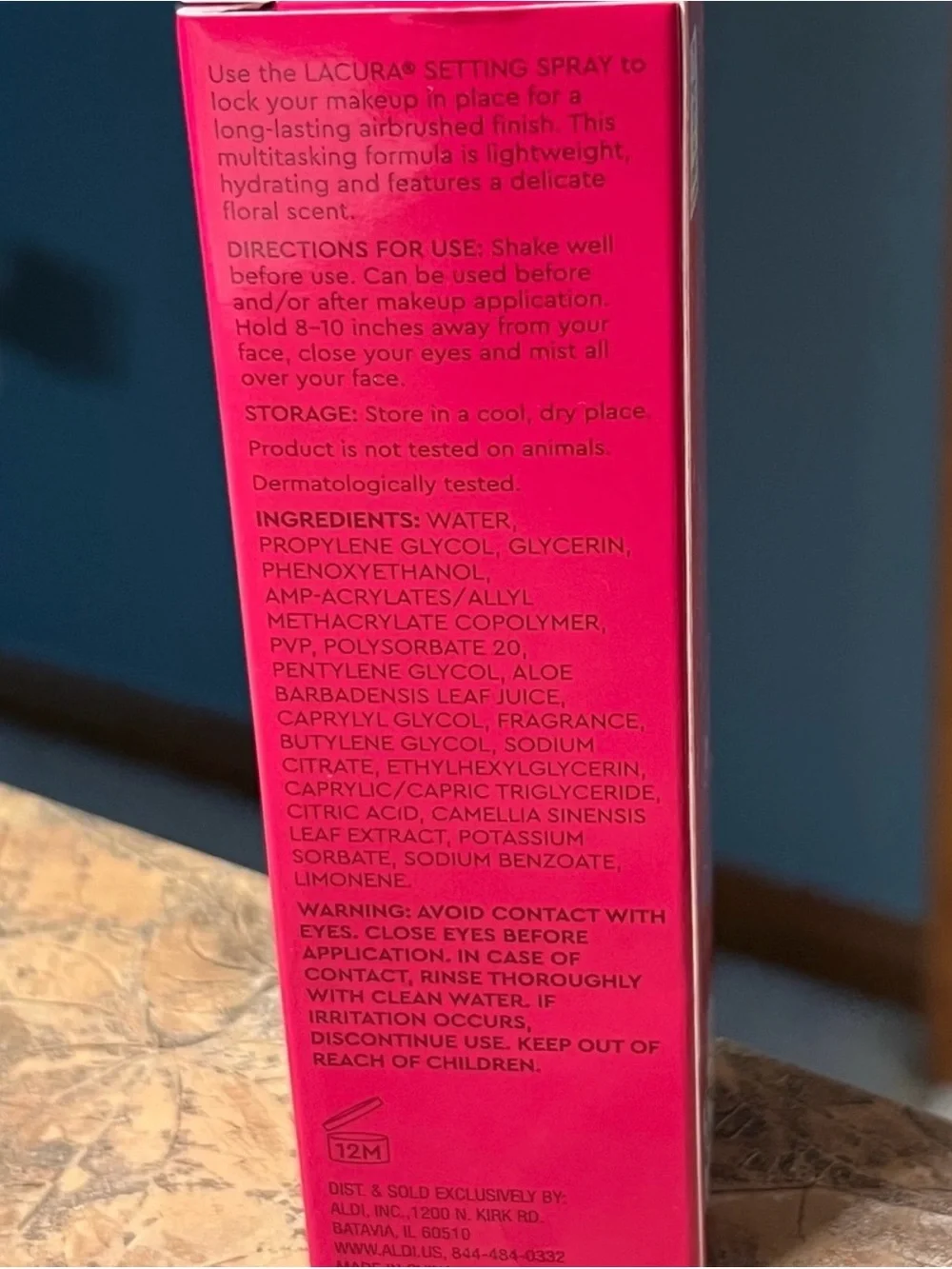 Lacura Rose Gold Cap Setting Spray - Clear Finish